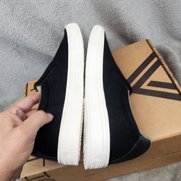 YY Nation Shoes Mens Size 10 Nimbo Bamboo Black Bamboo Slip On Sneakers *NWT* - Picture 9 of 14